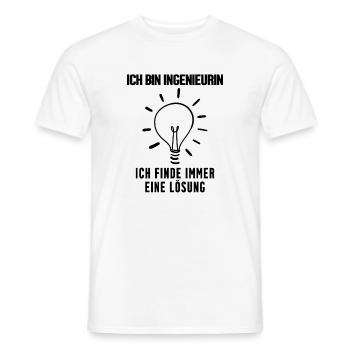Ingenieurin Beruf Ausbildung - Männer T-Shirt - Weiß - Vorne - AI Model Male 178 dark (178cm)