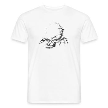 Skorpion Symbol Illustration Grafik Icon Skizzen - Männer T-Shirt - Weiß - Vorne - AI Model Male 178 dark (178cm)