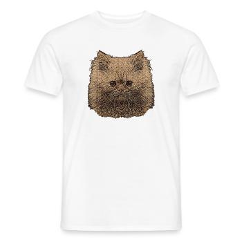 Perser katze, besitzer, schenken Weihnachten - Männer T-Shirt - Weiß - Vorne - AI Model Male 178 dark (178cm)