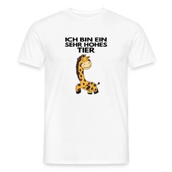 Giraffe lustig Baby Babybody - Männer T-Shirt - Weiß - Vorne - AI Model Male 178 dark (178cm)