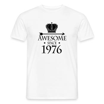Né en 1976 - Fantastique depuis 1976 - T-shirt homme - blanc - Devant - AI Model Male 178 dark (178cm)