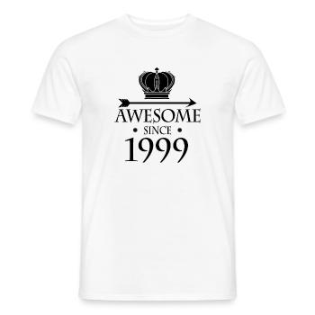 Born in 1999 - Fantastic since 1999 - Men's T-Shirt - white - Front - AI Model Male 178 dark (178cm)
