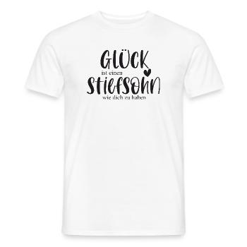 Sohn Stiefsohn Kind Familie Geschenk Glück - Männer T-Shirt - Weiß - Vorne - AI Model Male 178 dark (178cm)