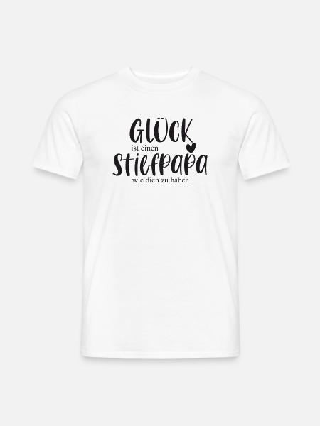 Stiefpapa Papa Bonuspapa Familie Geschenk Danke - Männer T-Shirt - Weiß
