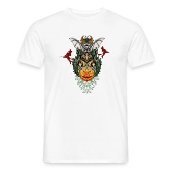 Design d’Halloween amusant - T-shirt homme - blanc - Devant - AI Model Male 178 dark (178cm)