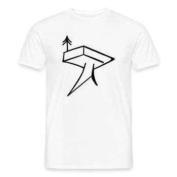 Trifels - Männer T-Shirt - Weiß - Vorne - AI Model Male 178 dark (178cm)