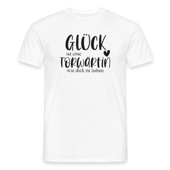 Torwärtin Fußball Sport Fußballspielerin Geschenk - Männer T-Shirt - Weiß - Vorne - AI Model Male 178 dark (178cm)