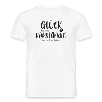Vorständin Glück Verein Bedanken Geschenk - Männer T-Shirt - Weiß - Vorne - AI Model Male 178 dark (178cm)