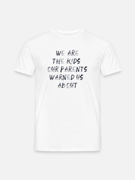 lustiger Spruch Eltern Festival Party feiern - Männer T-Shirt - Weiß