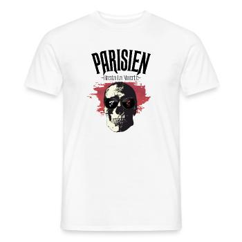 Parisien Hasta La Muerte -78 - T-shirt homme - blanc - Devant - AI Model Male 178 dark (178cm)