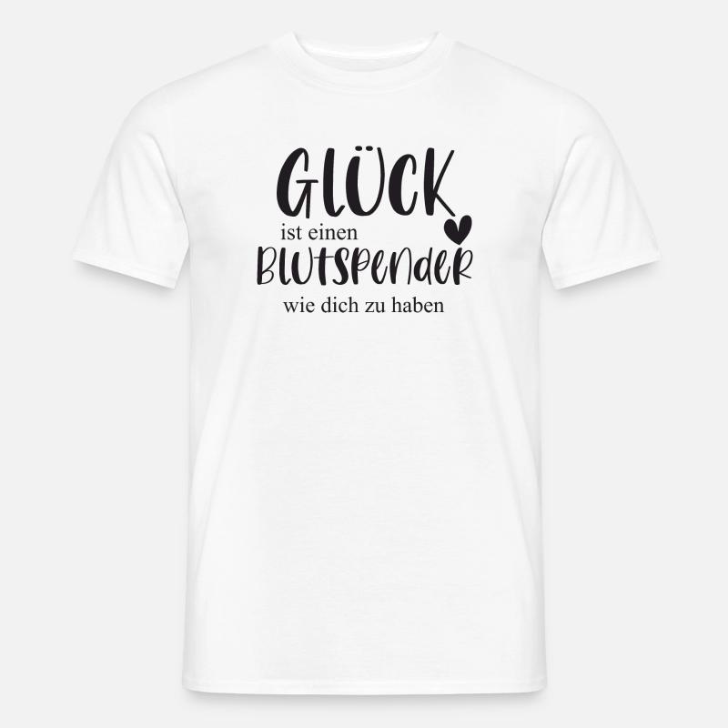 Blutspender Blutspende Ehrenamt Held Geschenk - Männer T-Shirt - Weiß