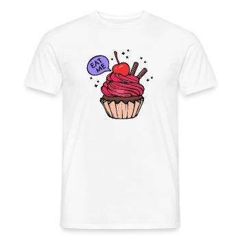 Cupcake Statement Nachspeise Backen Süßigkeiten - Männer T-Shirt - Weiß - Vorne - AI Model Male 178 dark (178cm)