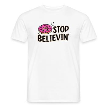 Sweets Snacking Statement Délicieux Beignet - T-shirt homme - blanc - Devant - AI Model Male 178 dark (178cm)
