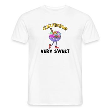 Donut Süßigkeiten Statement Lecker Nachspeise - Männer T-Shirt - Weiß - Vorne - AI Model Male 178 dark (178cm)