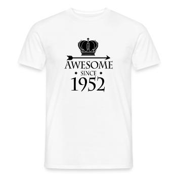 Born in 1952 - Fantastic since 1952 - Men's T-Shirt - white - Front - AI Model Male 178 dark (178cm)