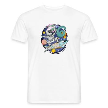 Garçon de 6ème anniversaire - 6 ans - J’ai 6 ans - T-shirt homme - blanc - Devant - AI Model Male 178 dark (178cm)