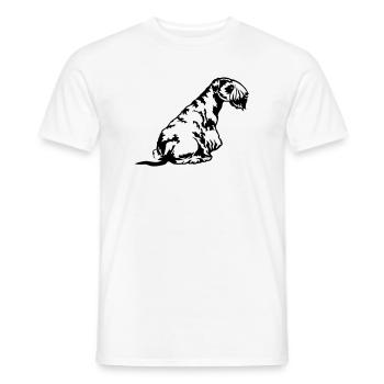 Cesky Terrier - Männer T-Shirt - Weiß - Vorne - AI Model Male 178 dark (178cm)
