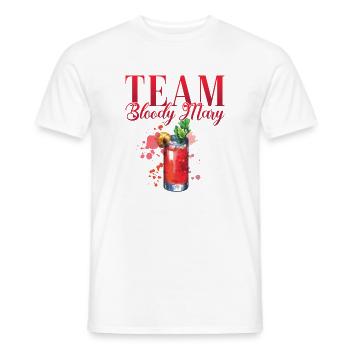 Team Bloody Mary Cocktail für Barkeeper - Männer T-Shirt - Weiß - Vorne - AI Model Male 178 dark (178cm)