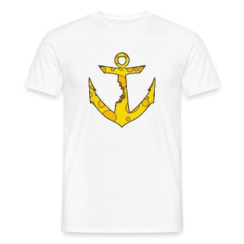 Cheese Anchor - Men's T-Shirt - white - Front - AI Model Male 178 dark (178cm)