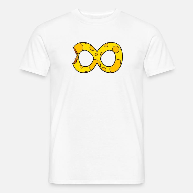 Käse Unendlich - Männer T-Shirt - Weiß