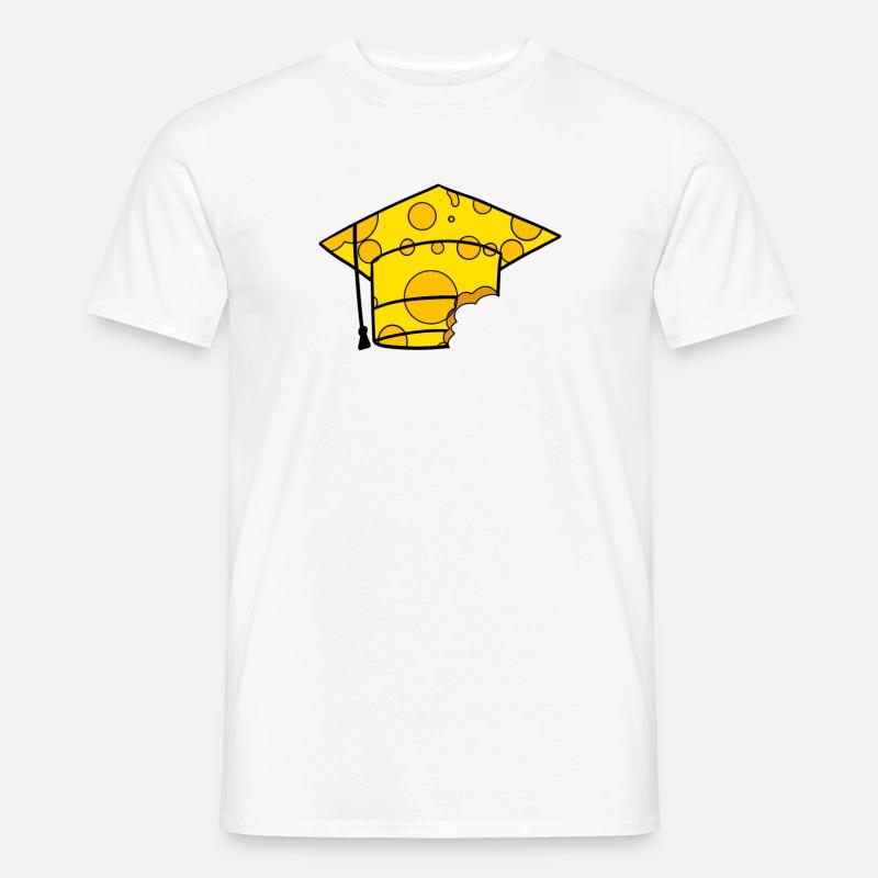 Studium Abschluss Absolventenkappe - Männer T-Shirt - Weiß