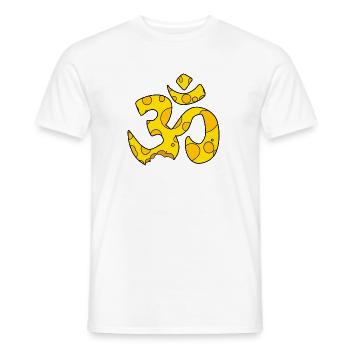 Käse OM Zeichen - Männer T-Shirt - Weiß - Vorne - AI Model Male 178 dark (178cm)