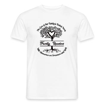 Réunion de famille L’amour de notre famille - T-shirt homme - blanc - Devant - AI Model Male 178 dark (178cm)
