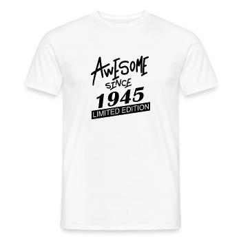 1945 - Jahrgang 1945 - Männer T-Shirt - Weiß - Vorne - AI Model Male 178 dark (178cm)