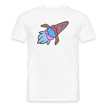 Eis Nachspeise Donut Süßigkeiten Lecker Naschen - Männer T-Shirt - Weiß - Vorne - AI Model Male 178 dark (178cm)