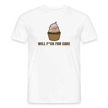 Süßigkeiten Cupcake Lecker Nachspeise Statement - Männer T-Shirt - Weiß - Vorne - AI Model Male 178 dark (178cm)