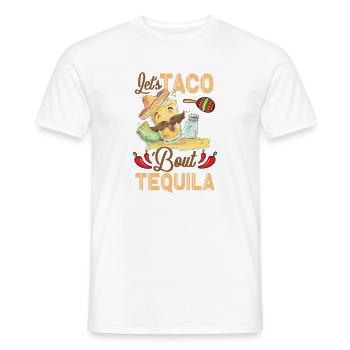 Taco About Tequila Taco Tuesday - Men's T-Shirt - white - Front - AI Model Male 178 dark (178cm)