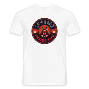 Awaken the Inner Warrior - Men's T-Shirt - white - Front - AI Model Male 178 dark (178cm)