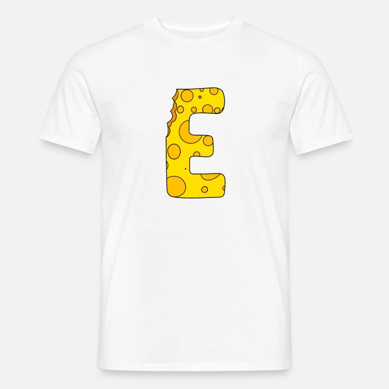 Letter E - Men’s T-shirt - white