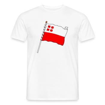 Flag province Utrecht - Men's T-Shirt - white - Front - AI Model Male 178 dark (178cm)