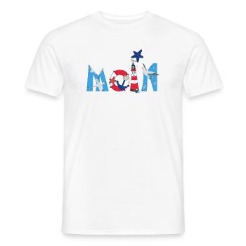 Moin Kinder Motiv - Männer T-Shirt - Weiß - Vorne - AI Model Male 178 dark (178cm)