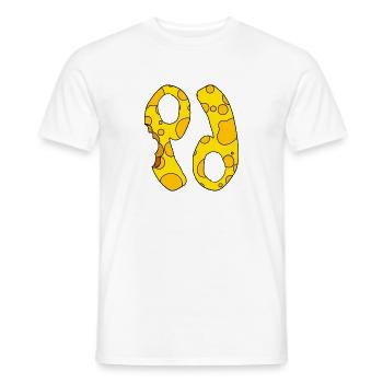 Signe du zodiaque Cancer - T-shirt homme - blanc - Devant - AI Model Male 178 dark (178cm)