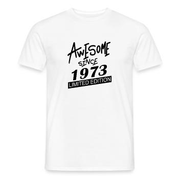 1973 - Jahrgang 1973 - Fantastisch seit 1973 - Männer T-Shirt - Weiß - Vorne - AI Model Male 178 dark (178cm)