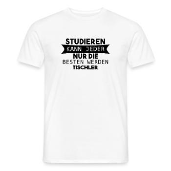 Tischler Geschenk - Männer T-Shirt - Weiß - Vorne - AI Model Male 178 dark (178cm)
