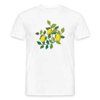 zitronen baum - Männer T-Shirt - Weiß - Vorne - AI Model Male 178 dark (178cm)