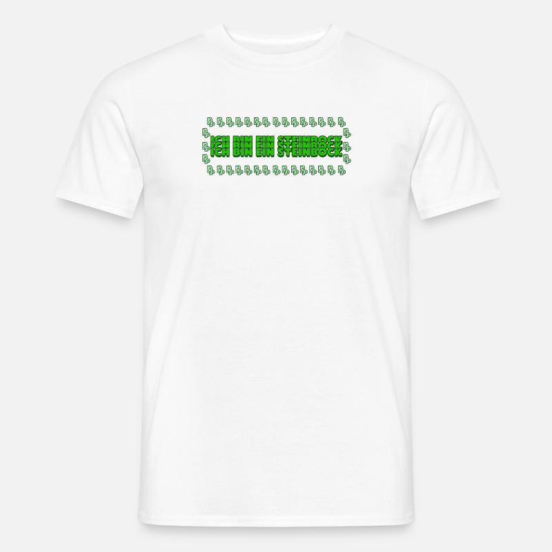 Steinbock Statement Horoskop Tierkreis Astrologie - Männer T-Shirt - Weiß