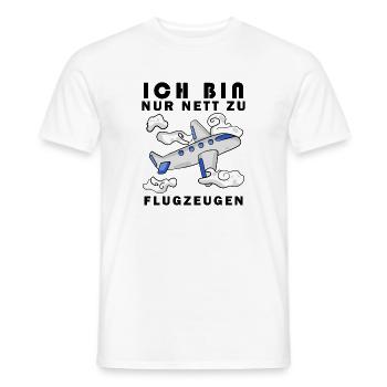 Modellflug Pilot Modellbau Flugzeug Modellbauer - Männer T-Shirt - Weiß - Vorne - AI Model Male 178 dark (178cm)