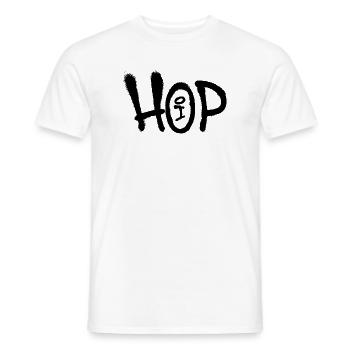 Hip-hop - T-shirt homme - blanc - Devant - AI Model Male 178 dark (178cm)