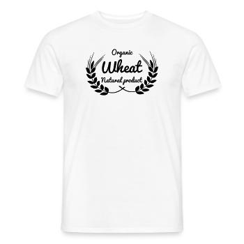Corn grain wheat natural product - Men's T-Shirt - white - Front - AI Model Male 178 dark (178cm)