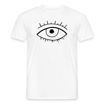 Oeil - T-shirt homme - blanc - Devant - AI Model Male 178 dark (178cm)