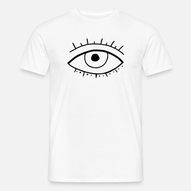 Auge - Männer T-Shirt - Weiß
