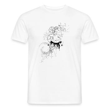 Zeitkompass Uhr-Diagramm - Männer T-Shirt - Weiß - Vorne - AI Model Male 178 dark (178cm)