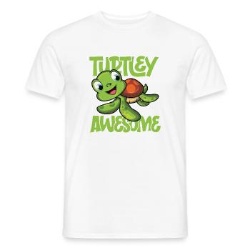 Turtley awesome - Männer T-Shirt - Weiß - Vorne - AI Model Male 178 dark (178cm)