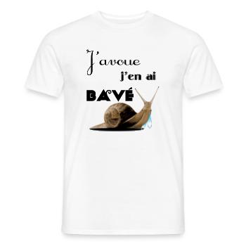 J'avoue - T-shirt homme - blanc - Devant - AI Model Male 178 dark (178cm)