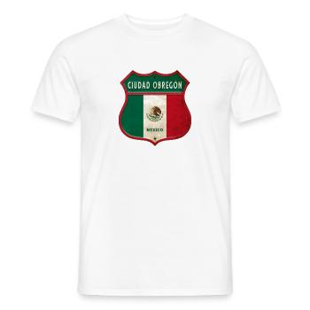 Ciudad Obregón Mexiko Wappen Design - Männer T-Shirt - Weiß - Vorne - AI Model Male 178 dark (178cm)