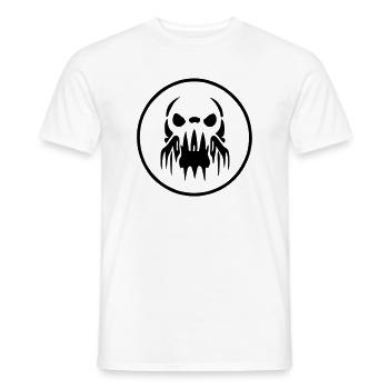Logo Zombie Alien - T-shirt homme - blanc - Devant - AI Model Male 178 dark (178cm)